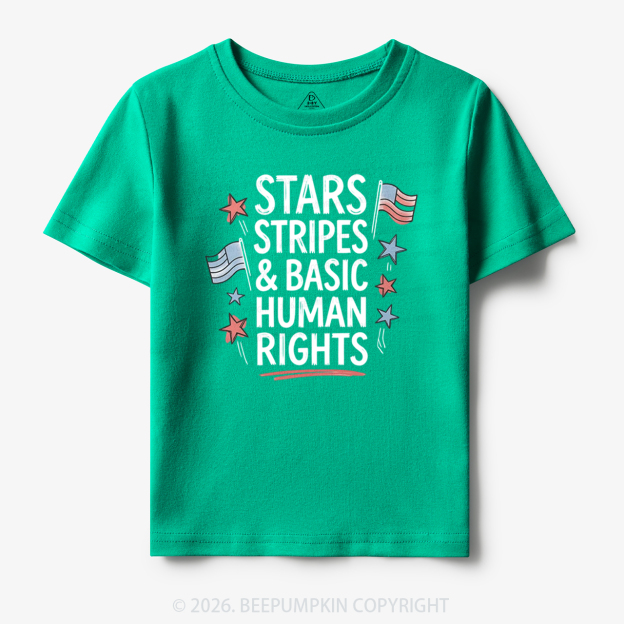 Stars Stripes Patriotic 4th Of July Toddler&Kid's Tees