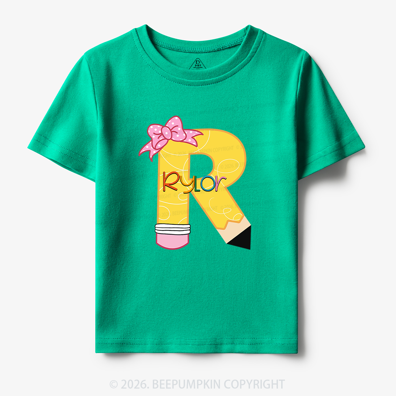 Personalized Pencil Back To School Shirt 