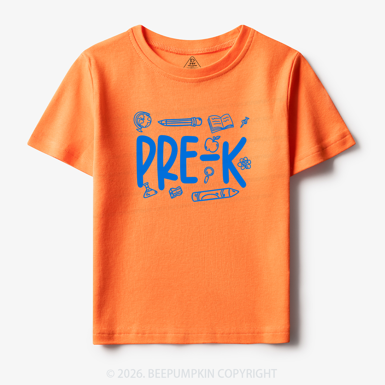 Personalized Preppy Back To School Doodles Toddler&Kid's Tees