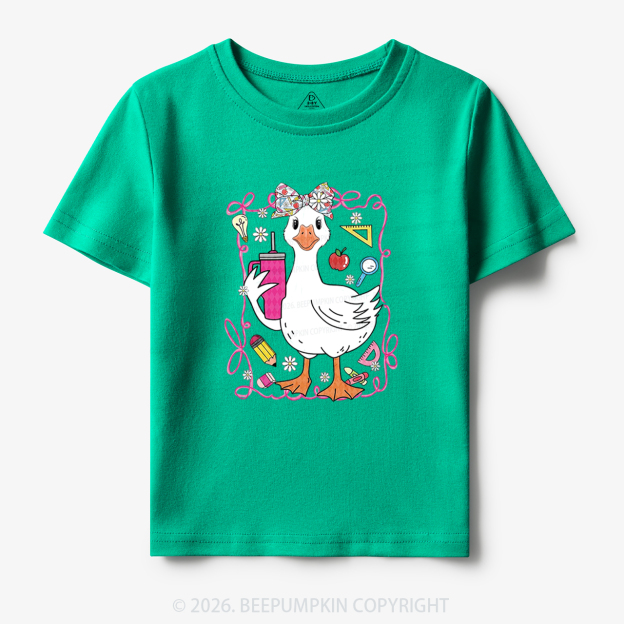 Coquette Silly Goose Back To School Toddler&Kid's Tees