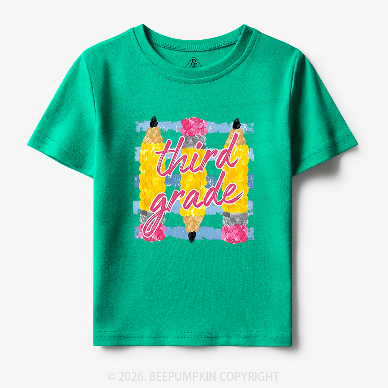 Personalized Grade Colors Stripes Back to School Toddler&Kid's Tees