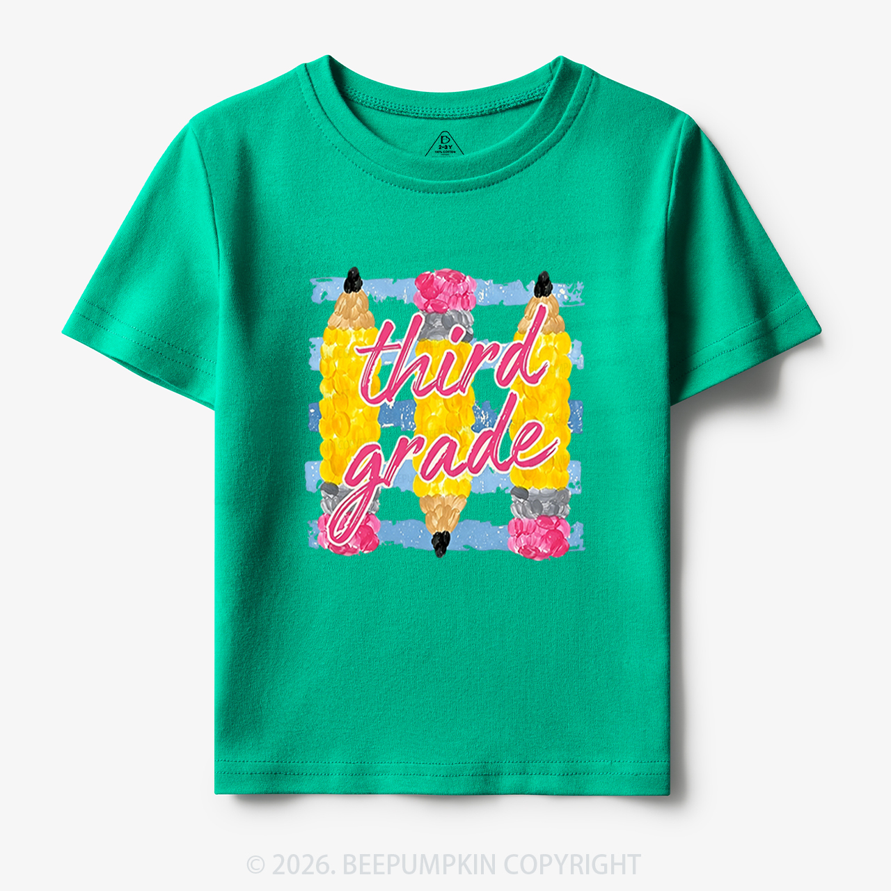 Personalized Grade Colors Stripes Back to School Toddler&Kid's Tees