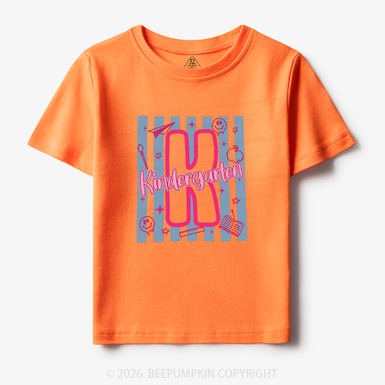 Preppy Stripes Kindergarten Back to School Toddler&Kid's Tees