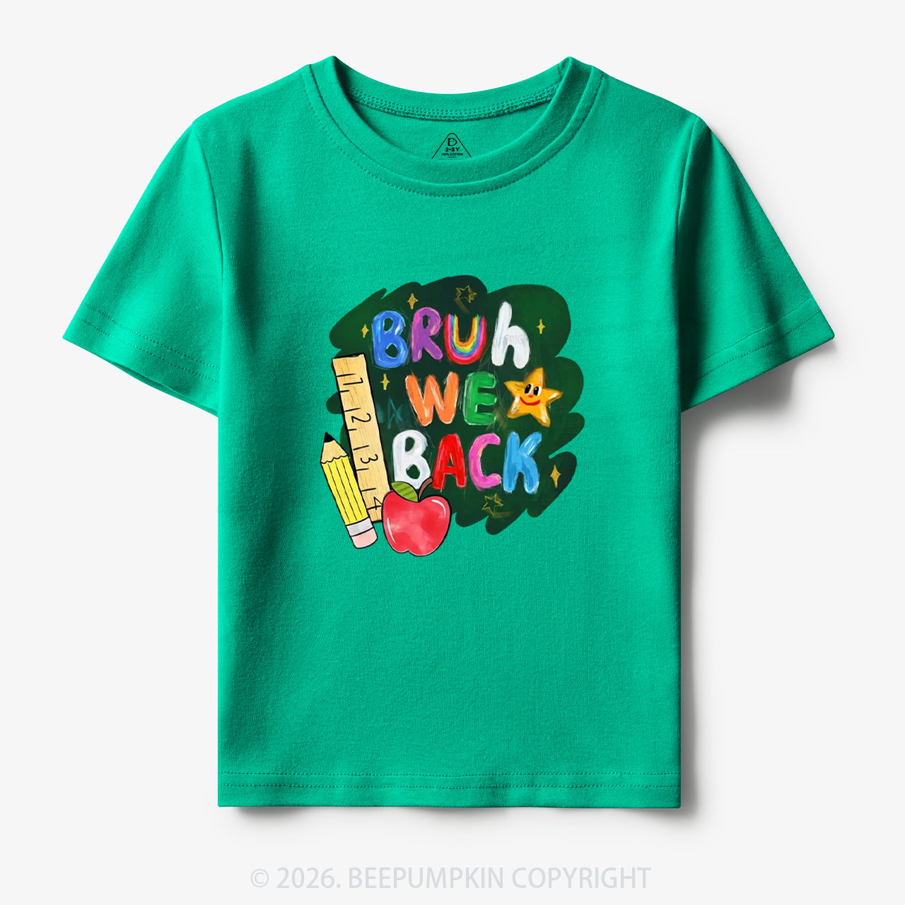 Bruh We Back Funny Back to School Toddler&Kid's Tees