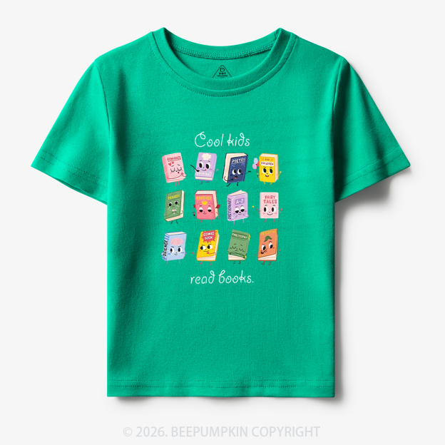 Cool Kids Read Books Back To School Toddler&Kid's Tees