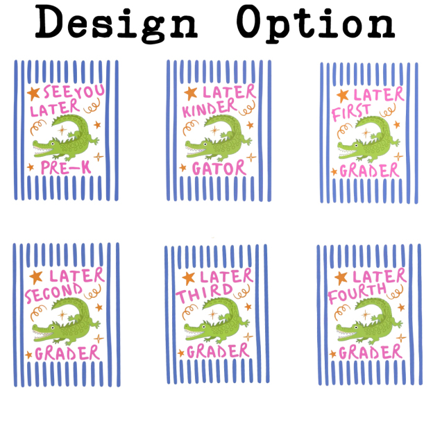Personalized Later Alligator Funny Back To School Toddler&Kid's Tees