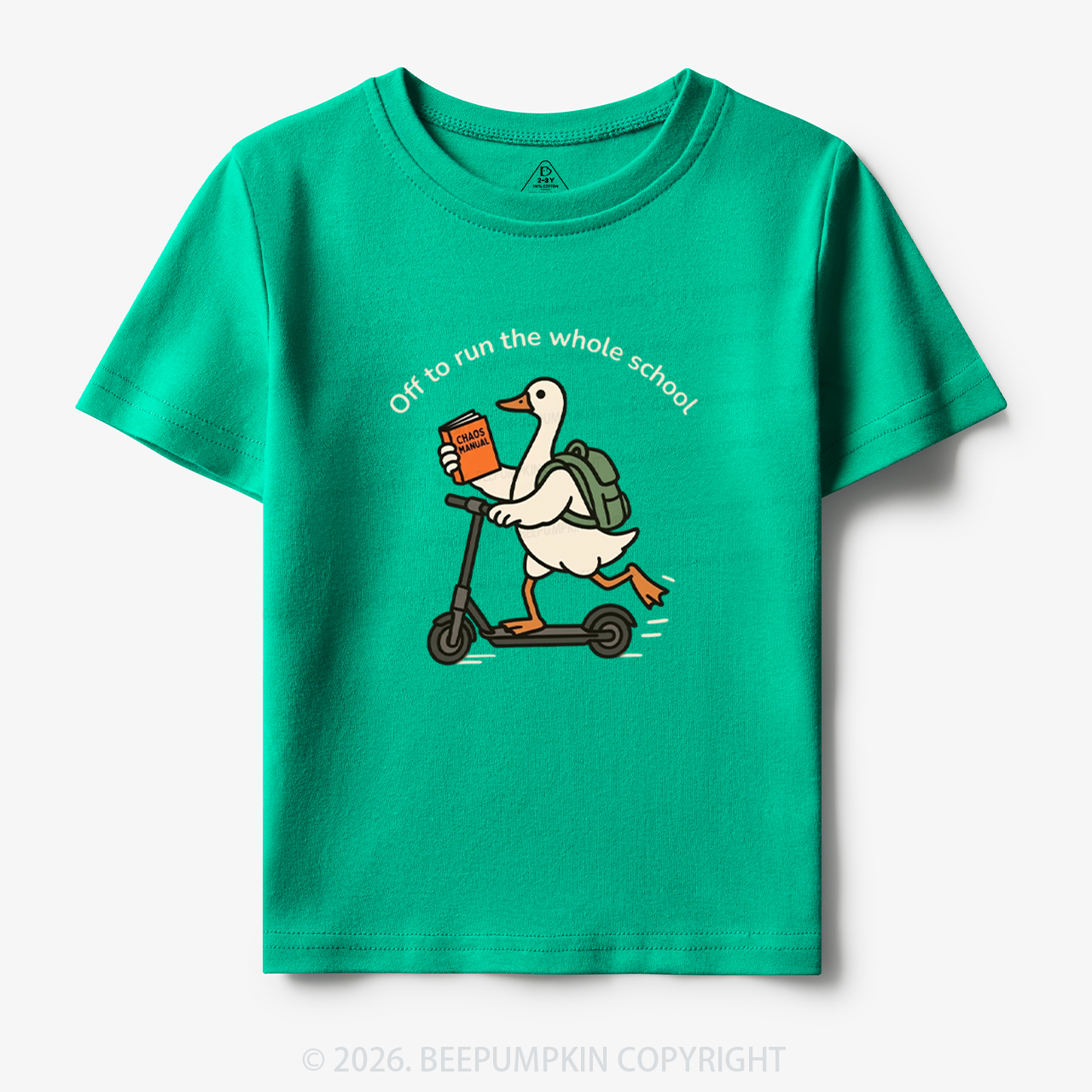 Off to Run the Whole School Funny Back To School Toddler&Kid's Tees
