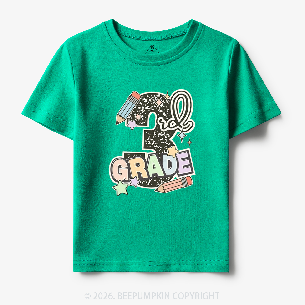 Third Grade Pencil Back To School Toddler&Kid's Tees