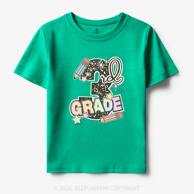 Third Grade Pencil Back To School Toddler&Kid's Tees