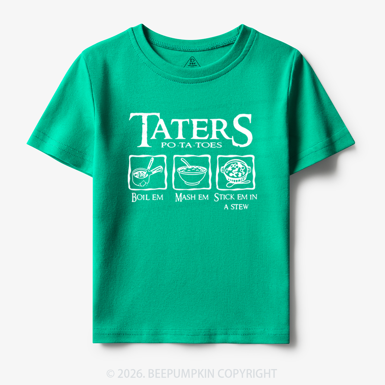 Taters Potatoes Funny Toddler&Kid's Tees