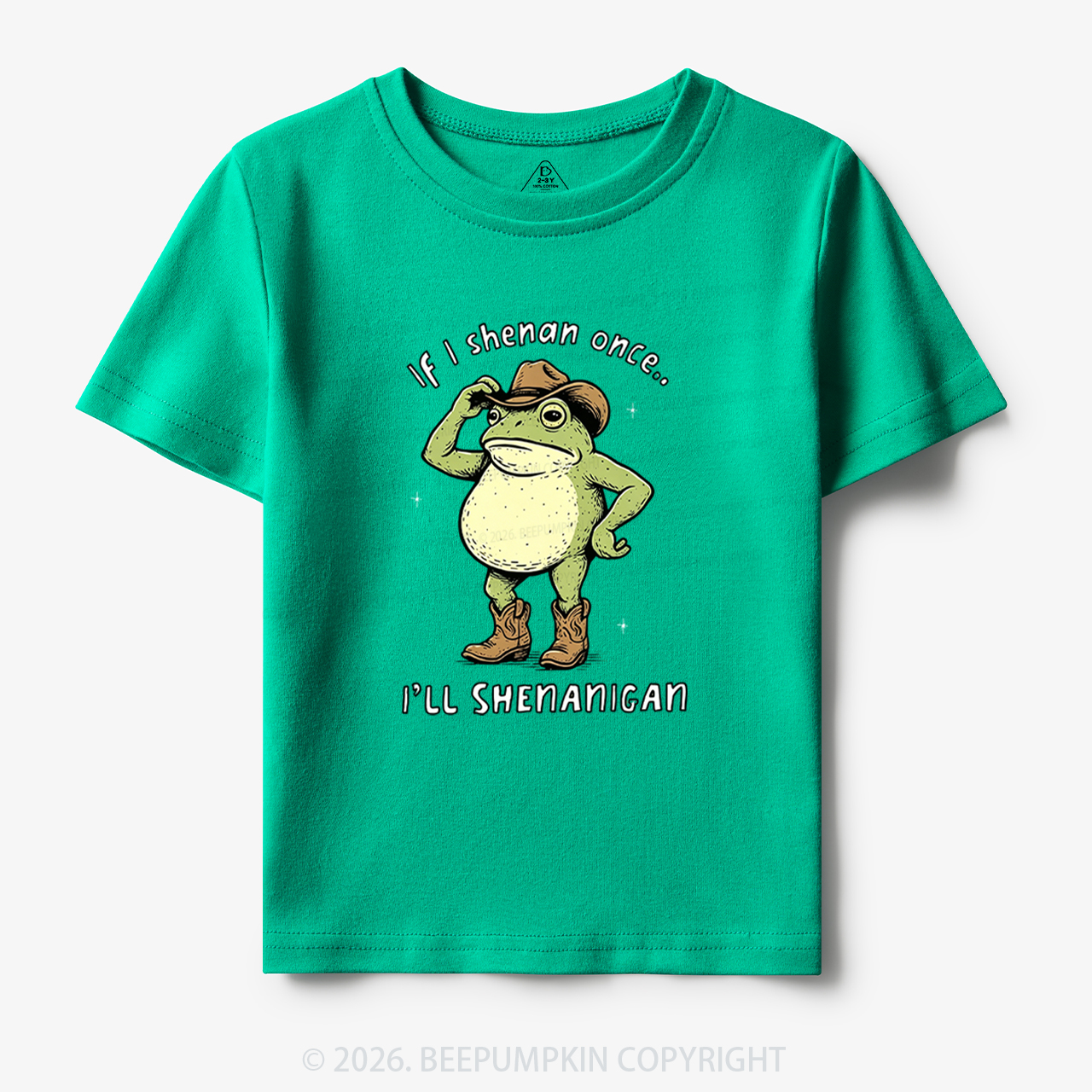 Funny Frog If I Shenan Once I'll Shenanigan Toddler&Kid's Tees