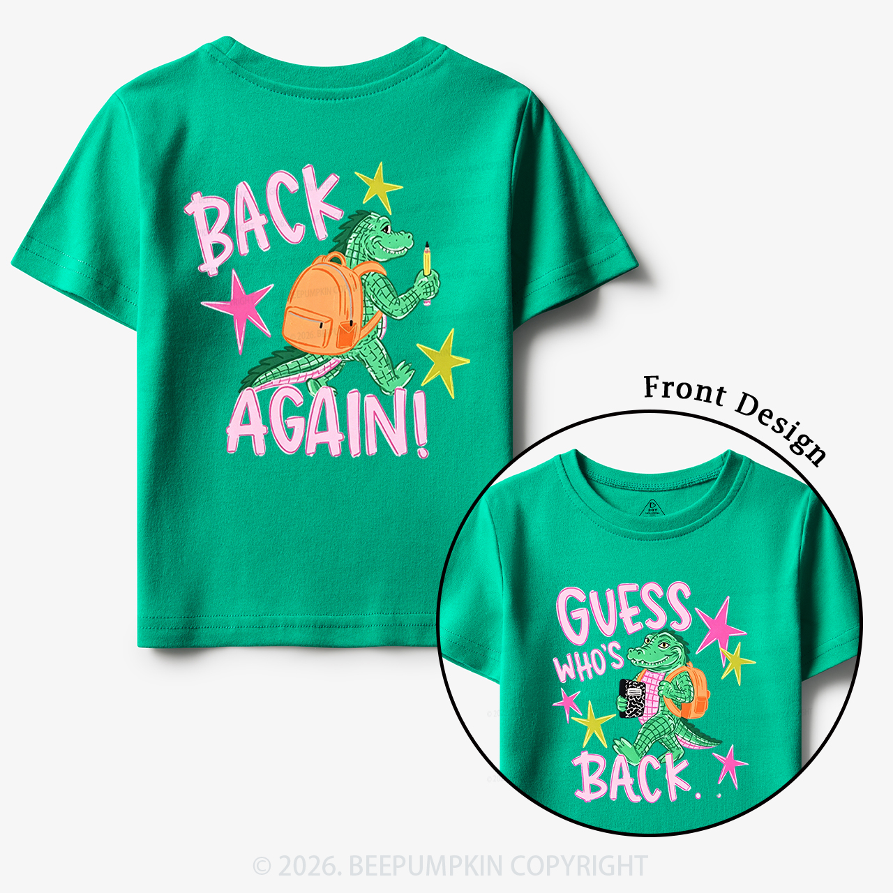 Guess Who's Back Funny Gator Back To School Toddler&Kid's Tees