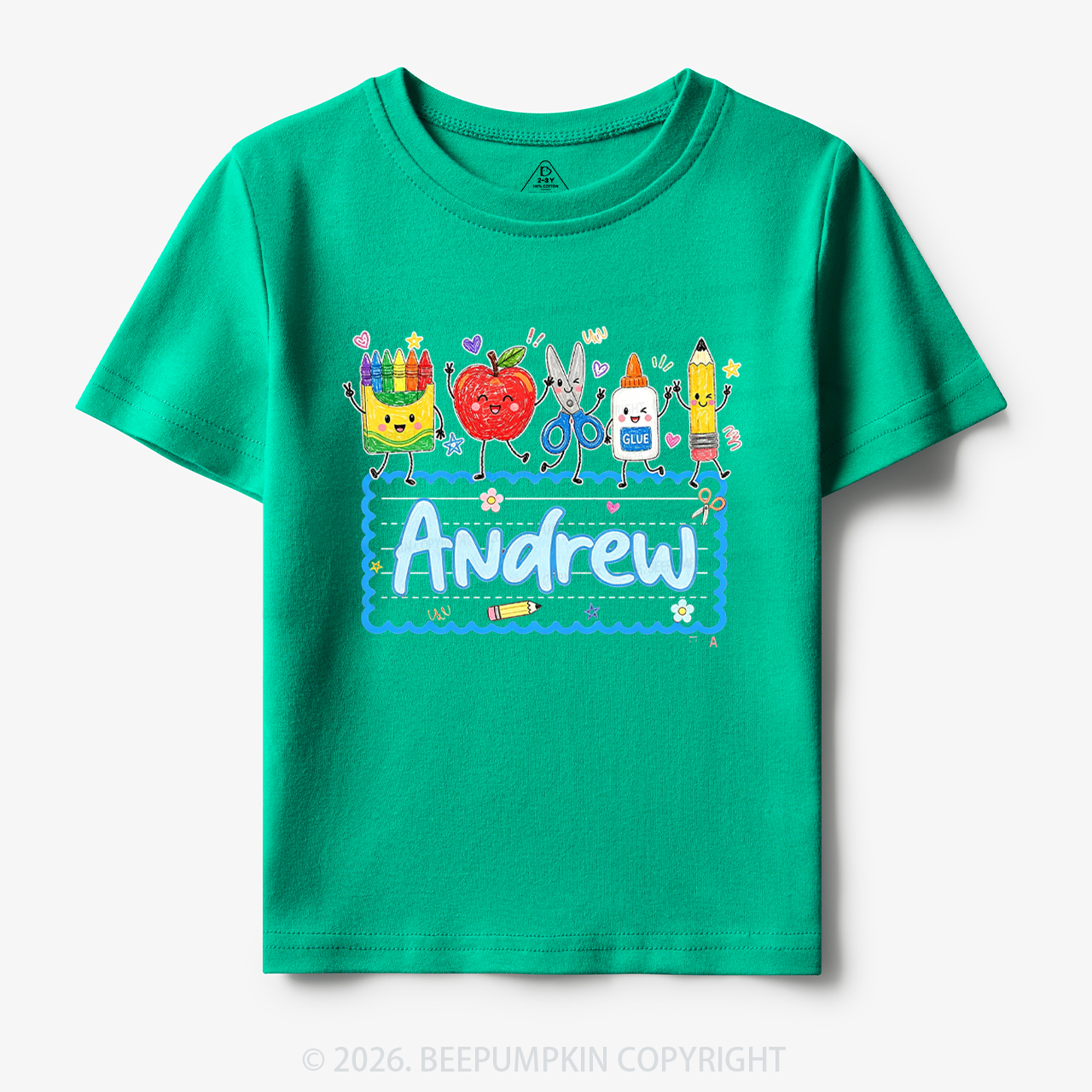 Personalized Back to School Doodle Name Toddler&Kid's Tees