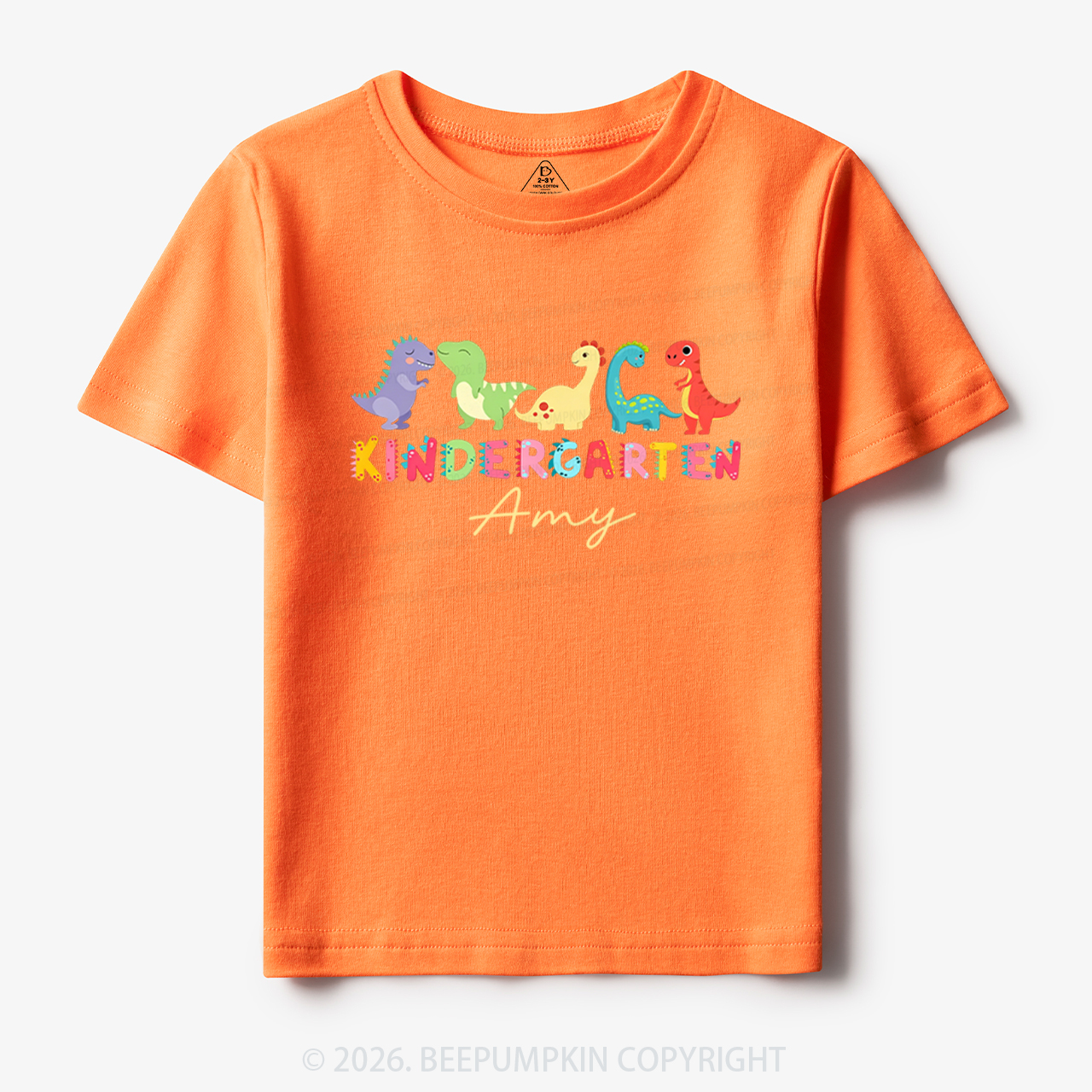 Personalized Name Dinosaur Kindergarten Toddler&Kid's Tees