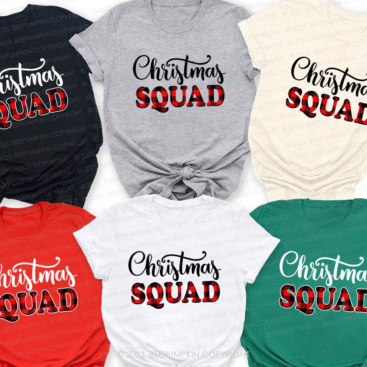 Christmas Squad Family Matching Shirts Beepumpkin