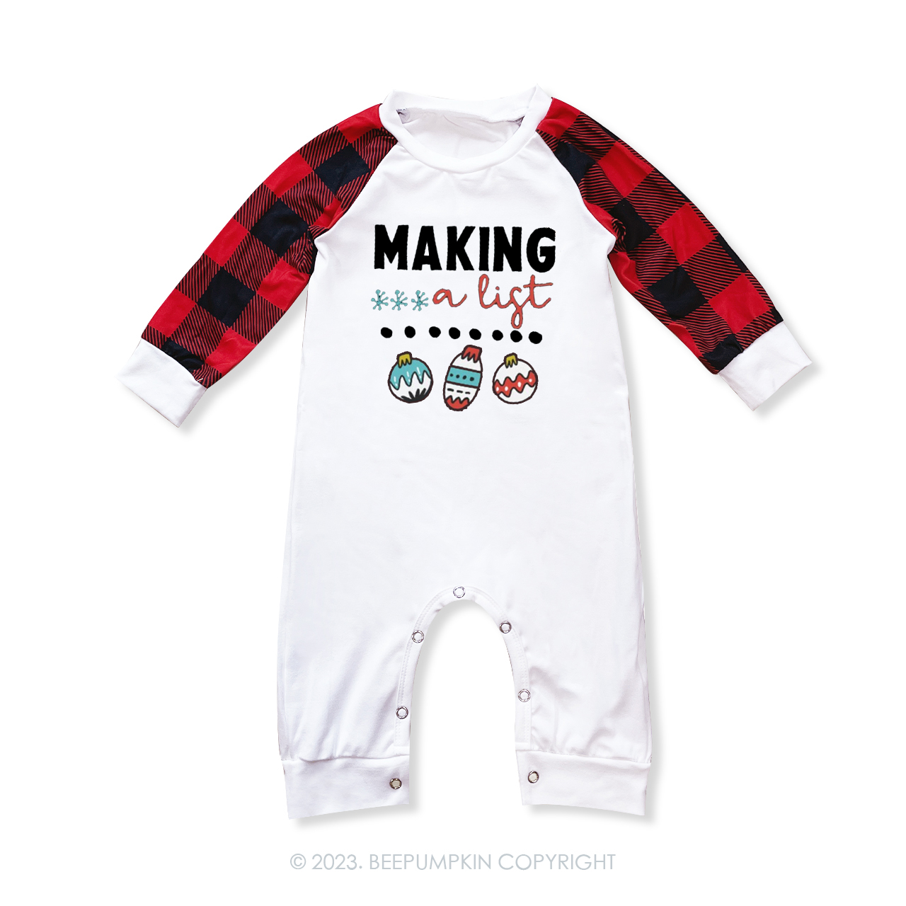 Christmas Snow Family Group Pajamas Beepumpkin