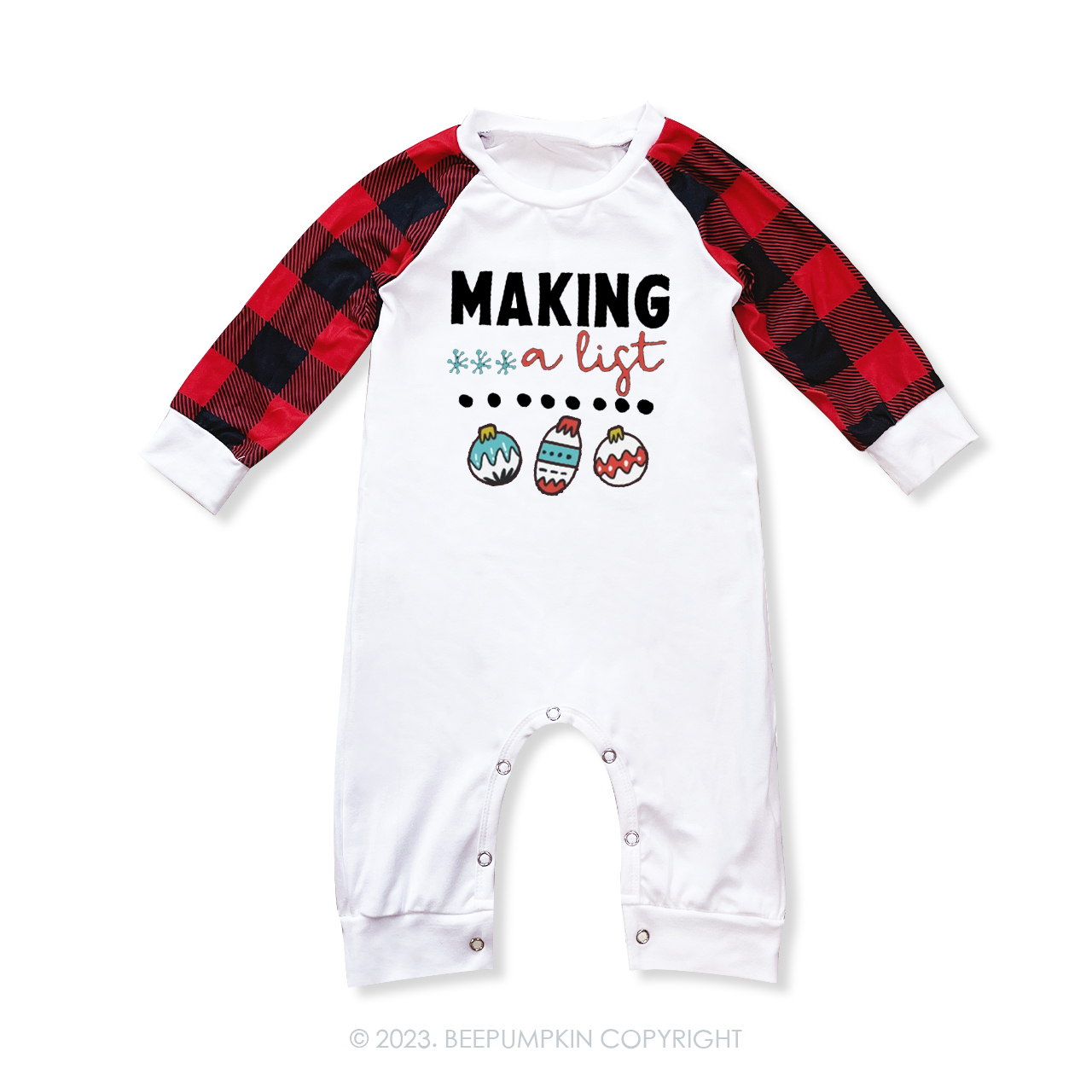 Christmas Snow Family Group Pajamas Beepumpkin