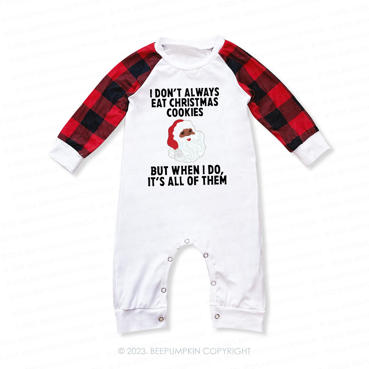 Santa Claus I'M NOT ALWAYS ON Family Matching Pajamas Beepumpkin