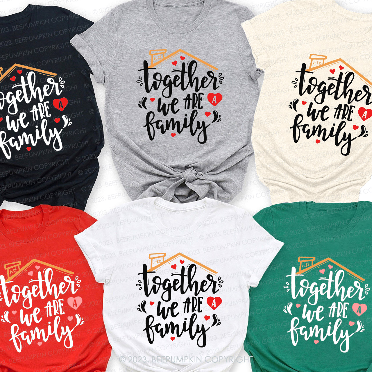 Together We Are A Family Christmas Shirts Beepumpkin