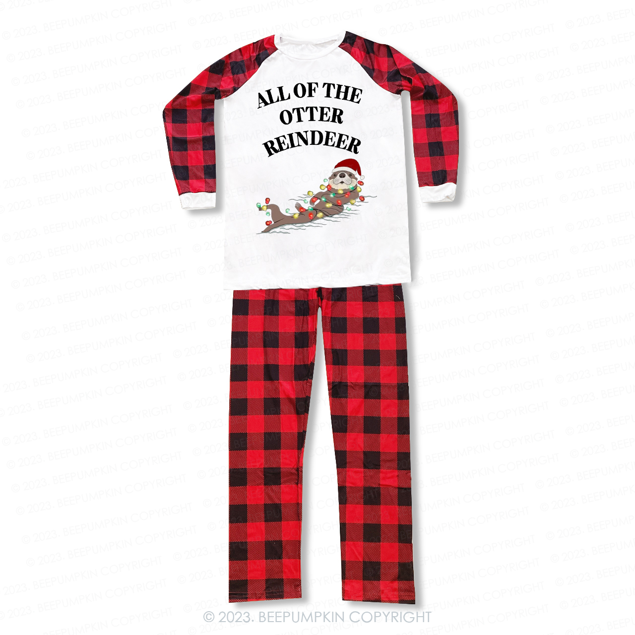 Personalization Christmas Animal Series  Family Pajamas Beepumpkin
