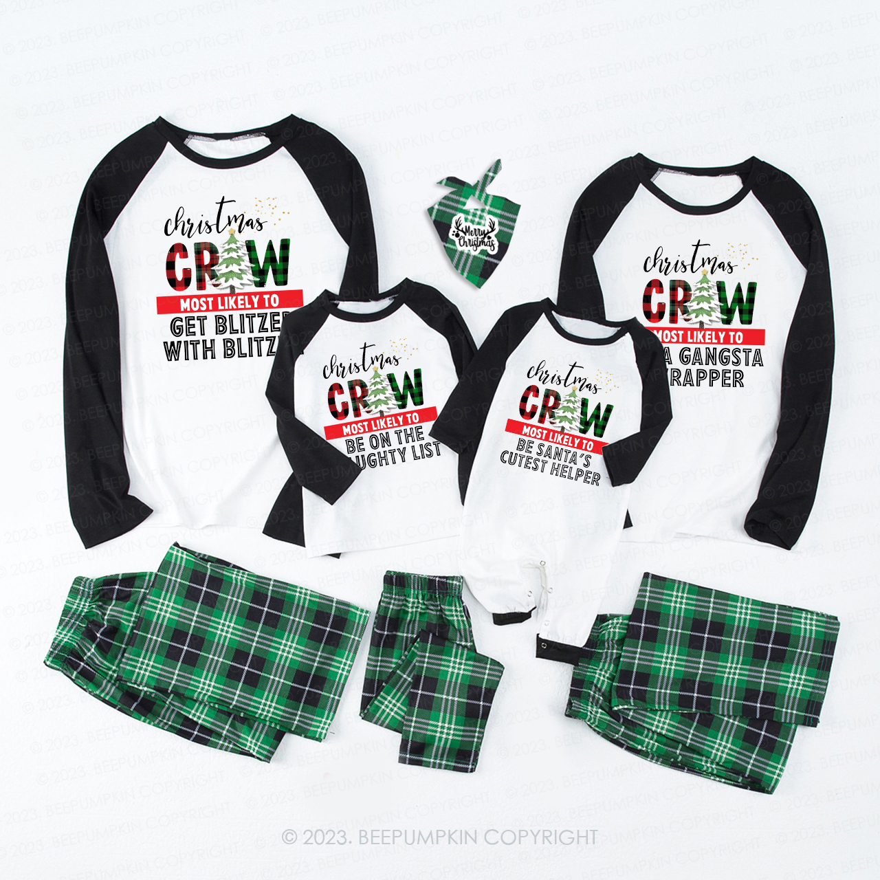 Personalized Funny Most Likely To Christmas Pajamas For Family Beepumpkin