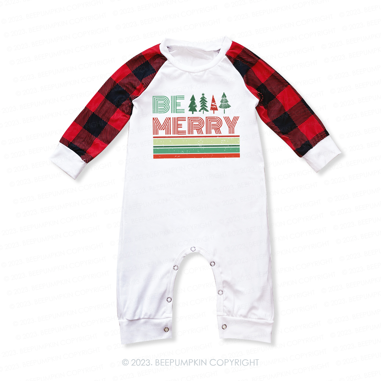 Vintage Be Merry Holiday Matching Pajamas For Family Beepumpkin