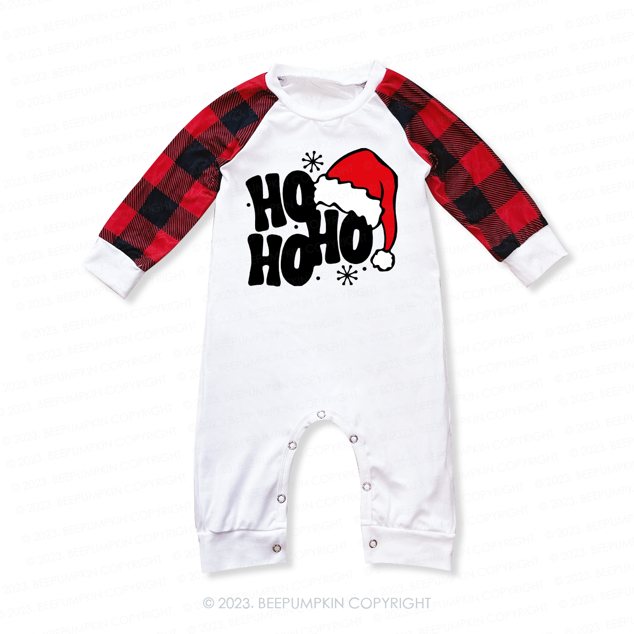 Retro Merry Christmas Ho Ho Ho Matching Pajamas For Family Beepumpkin