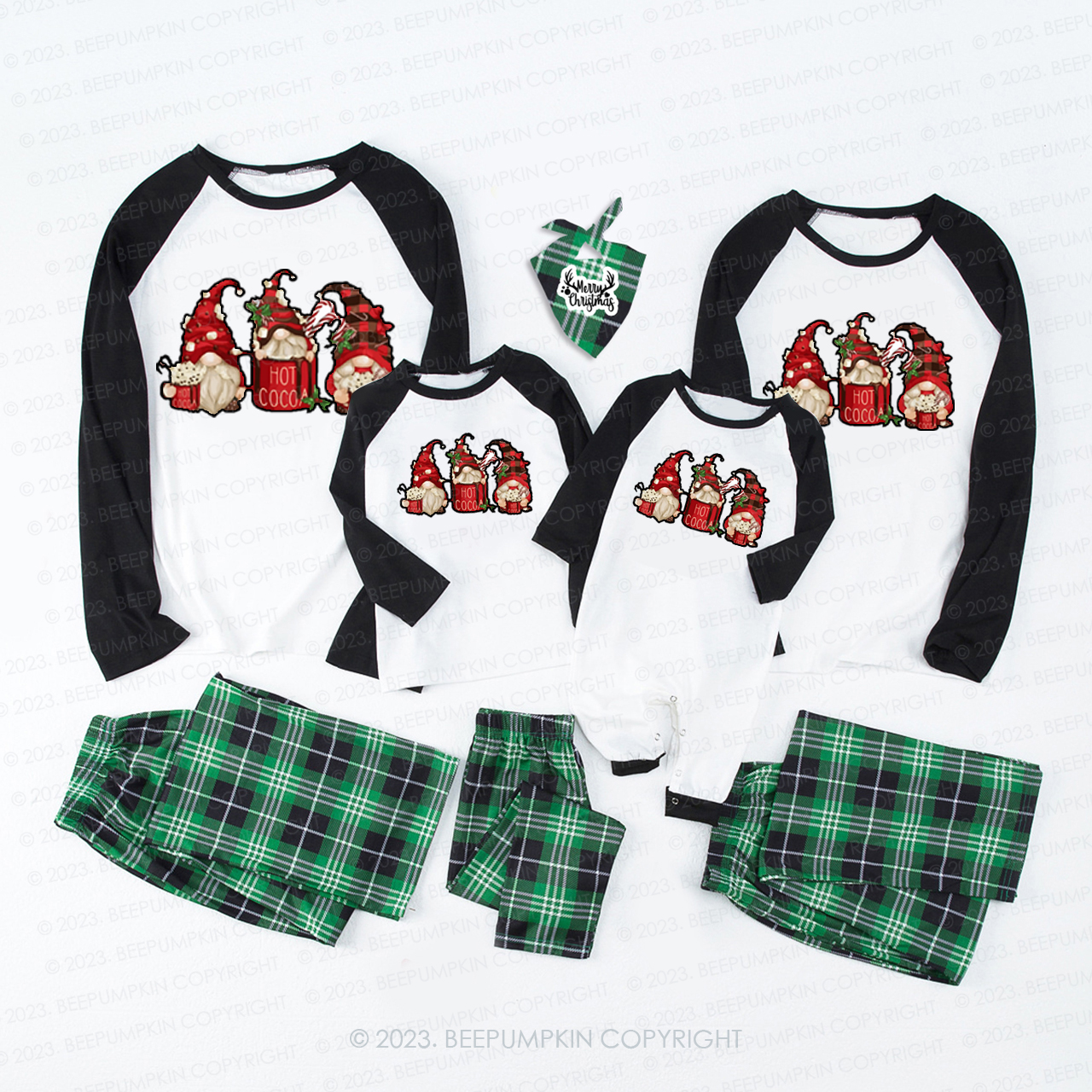 Christmas Hot Cocoa With Santa Matching Pajamas For Family Beepumpkin
