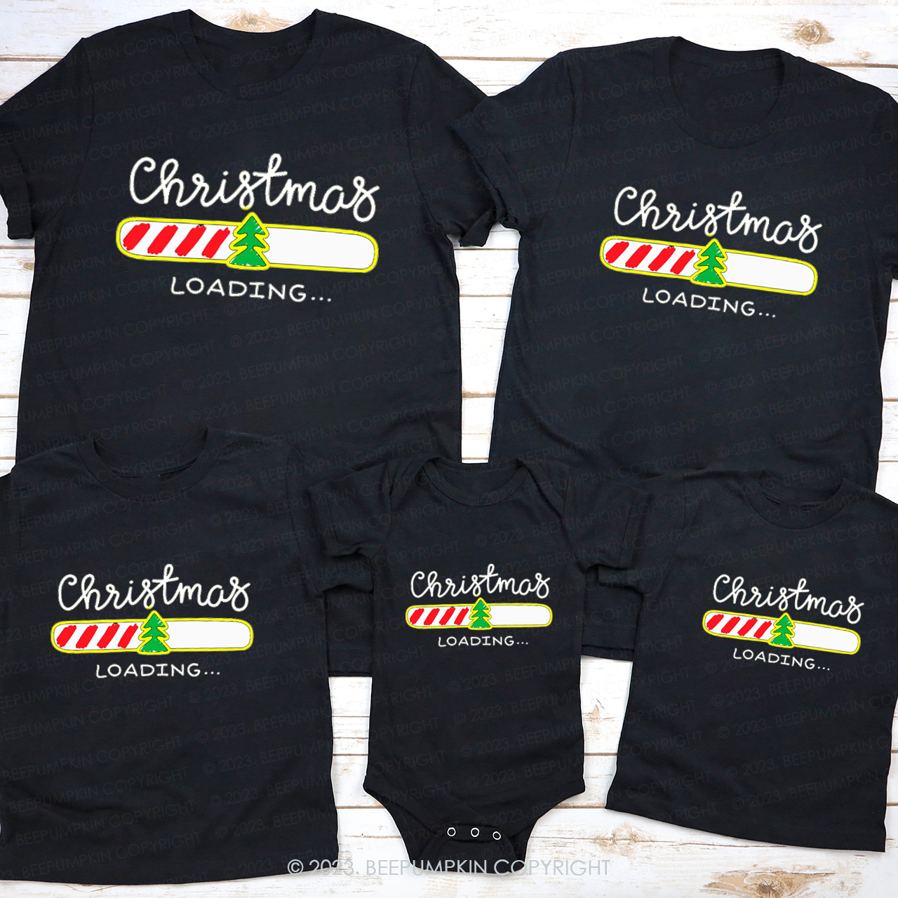 Christmas is Coming Family Matching Shirts Beepumpkin