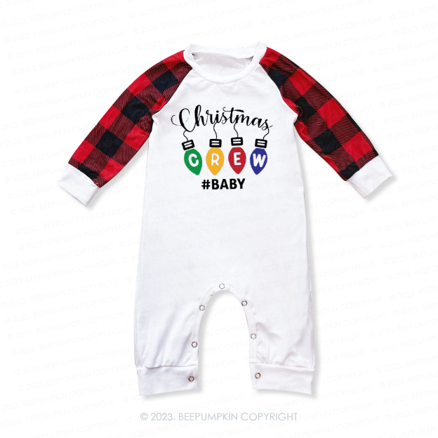 Personalized Christmas Crew Lights Family Matching Pajamas Beepumpkin