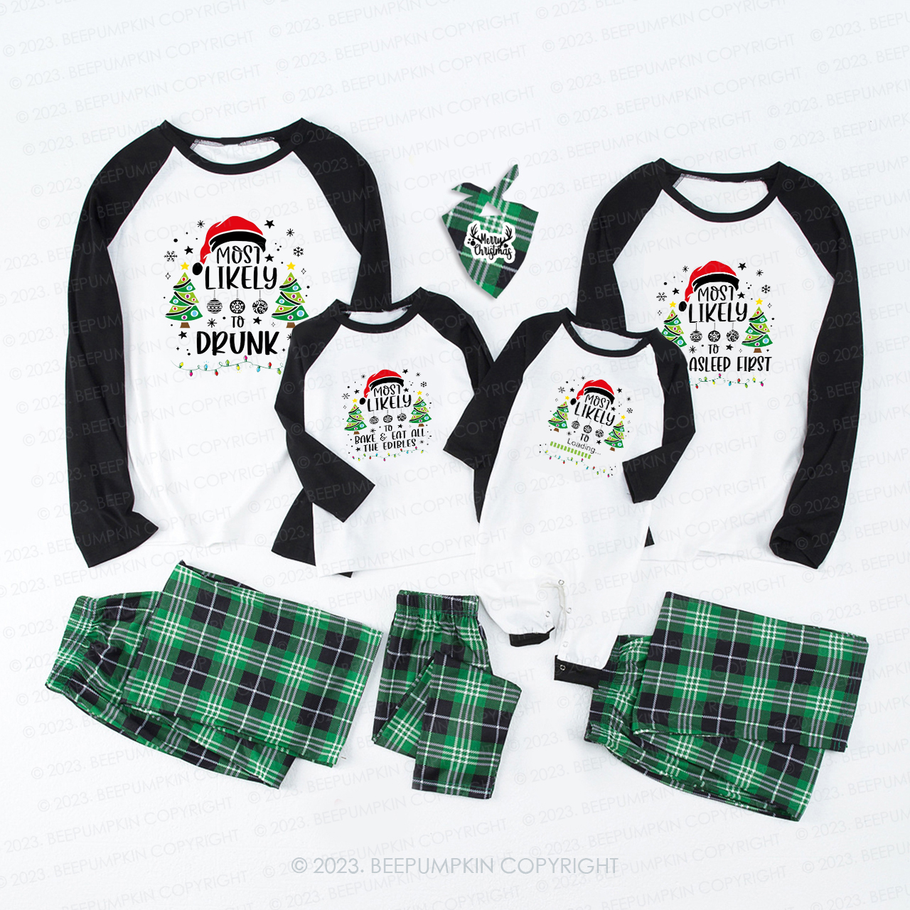 Personalized Most Likely To Santa Claus Series Matching Pajamas Beepumpkin Sale-Beepumpkin™