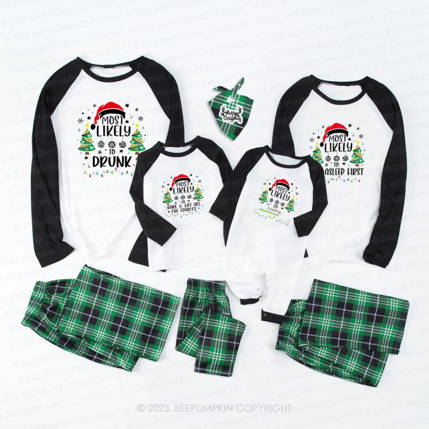 Personalized Most Likely To Santa Claus Series Matching Pajamas Beepumpkin