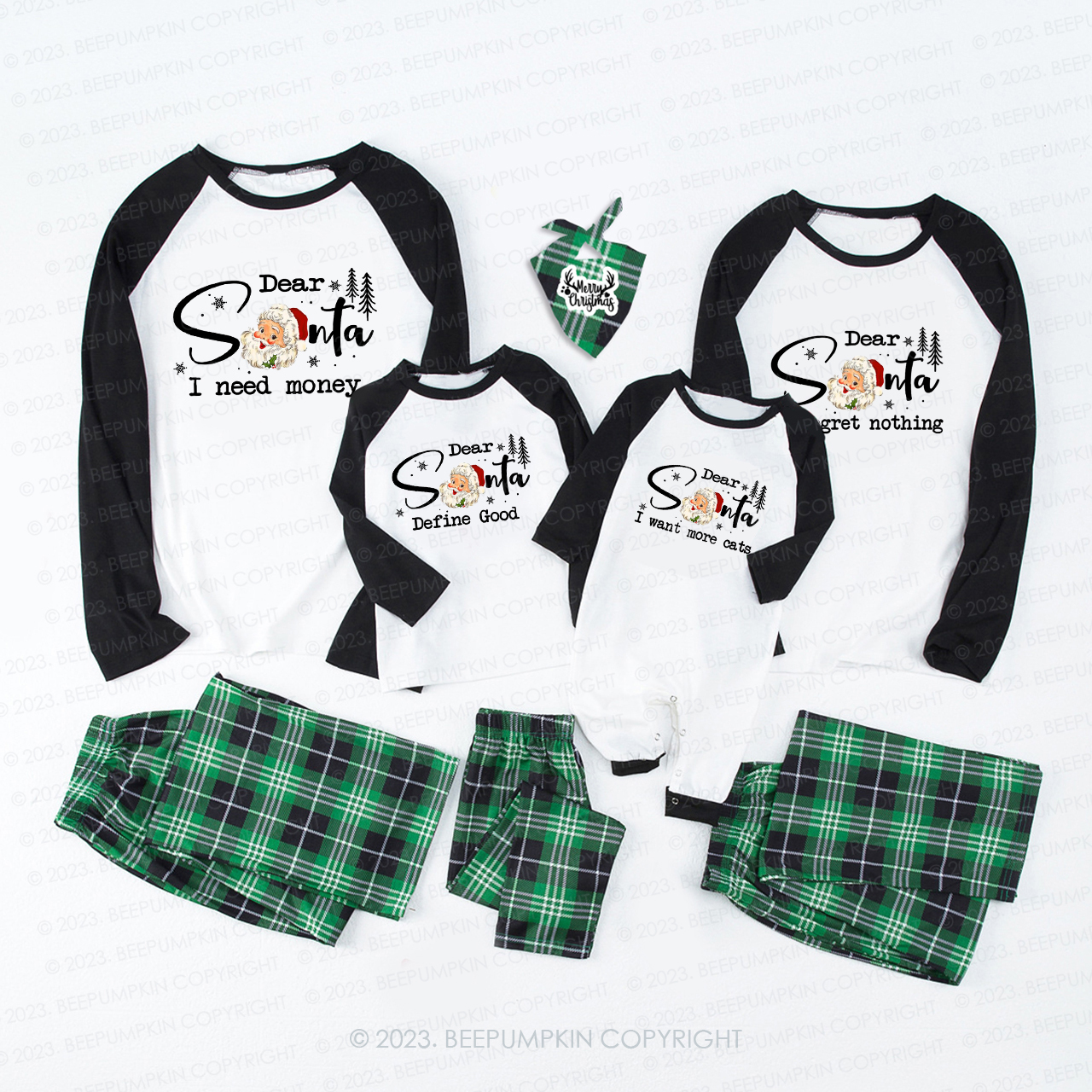 Personalized Dear Santa I Want to Say to you Family Matching Pajamas Beepumpkin