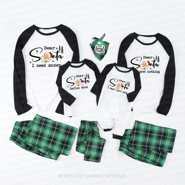 Personalized Dear Santa I Want to Say to you Family Matching Pajamas Beepumpkin