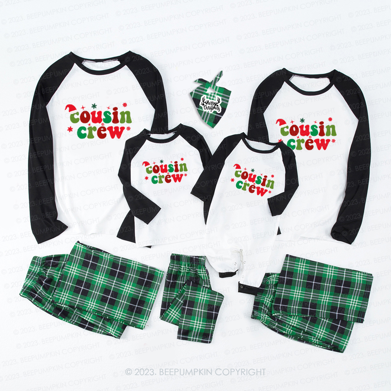 Fashion Cousin Crew Retro Family Matching Pajamas Beepumpkin