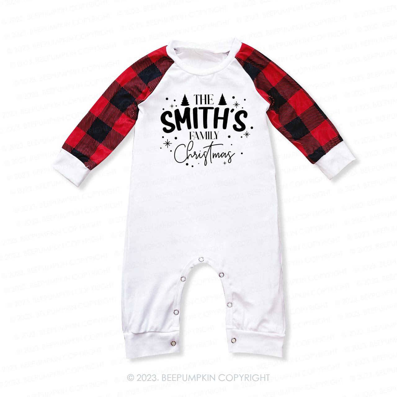 Personalized Custom Family Name Christmas Matching Pajamas
