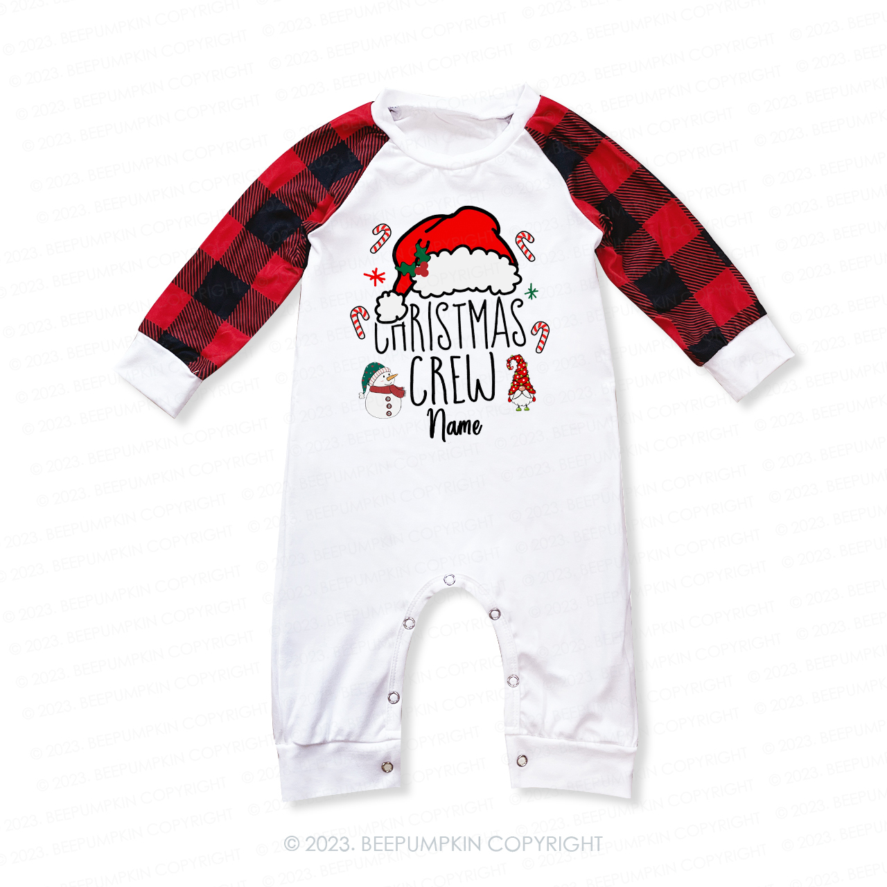 Personalized Christmas Crew Matching Family Christmas Pajamas