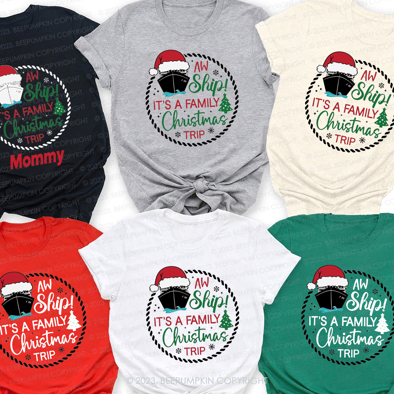 It’s A Family Christmas Trip Custom Matching Shirts