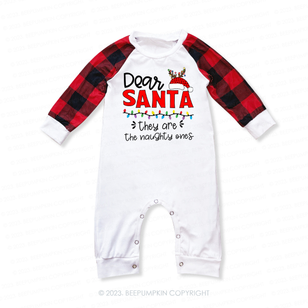 Dear Santa Buffalo Plaid Christmas Matching Pajamas For Family Beepumpkin