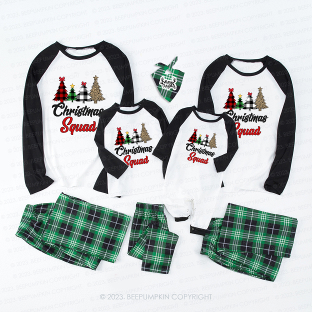 Christmas Squad Party Christmas Tree Matching Pajamas