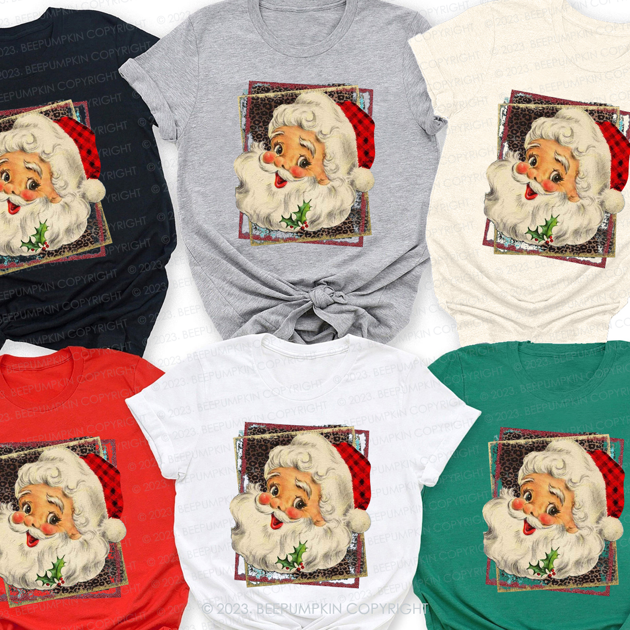 Retro Christmas Old Fashioned Santa Claus Shirts