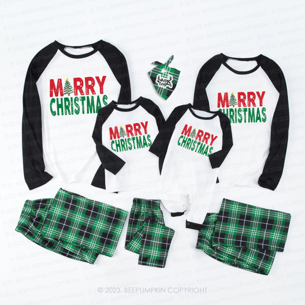 Classic Merry Christmas Family Matching Pajamas