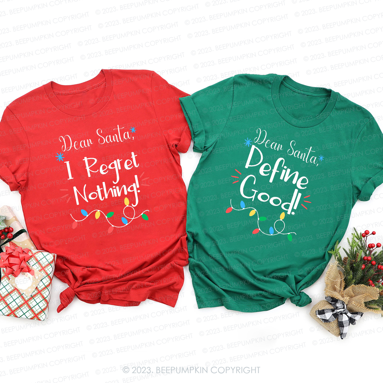 Christmas Dear Santa Group Family Holiday Matching Shirts
