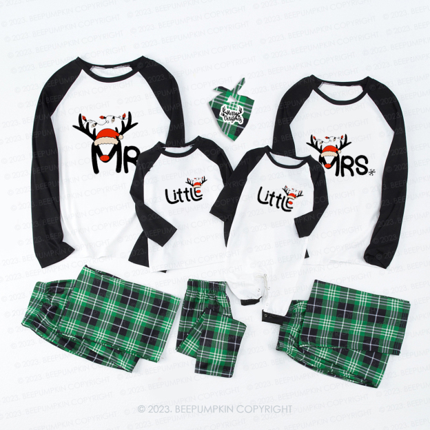 Mr and Mrs Little Christmas Family Matching Pajamas