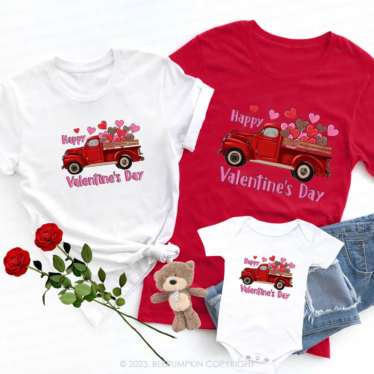Full of Love Valentines Day Family Matching Shirts