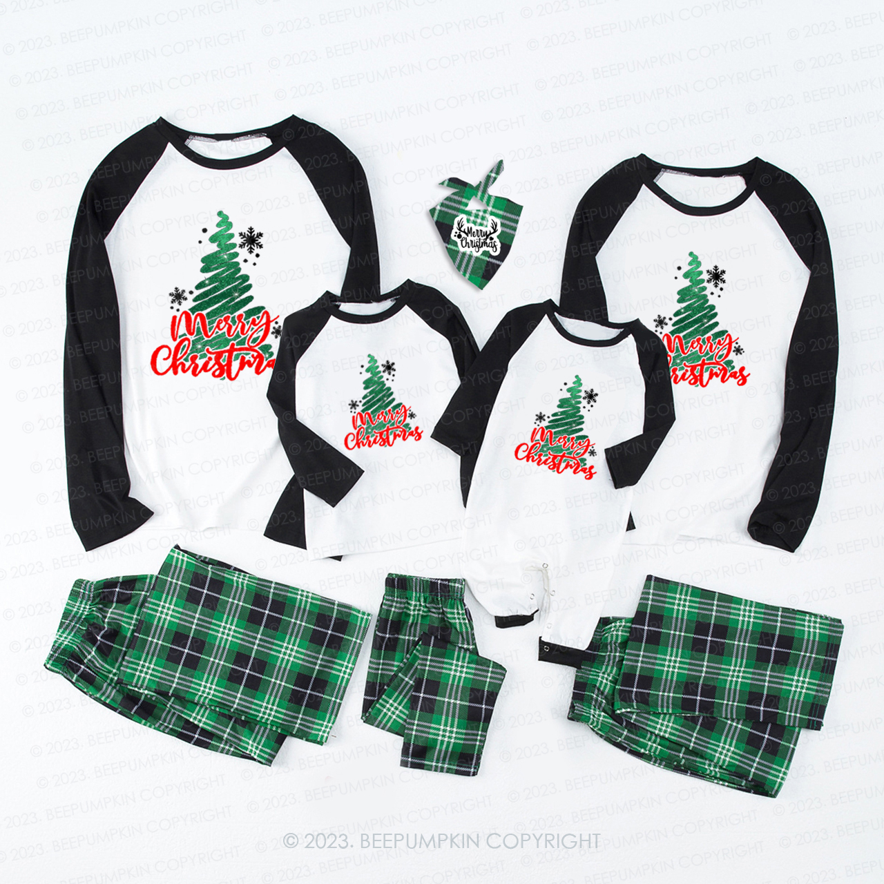 Christmas Tree Scribble Family Matching Pajamas Sale-Beepumpkin™
