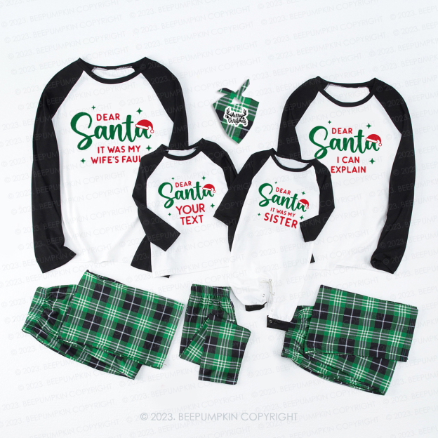 46 Quotes Dear Santa Christmas Family Matching Pajamas