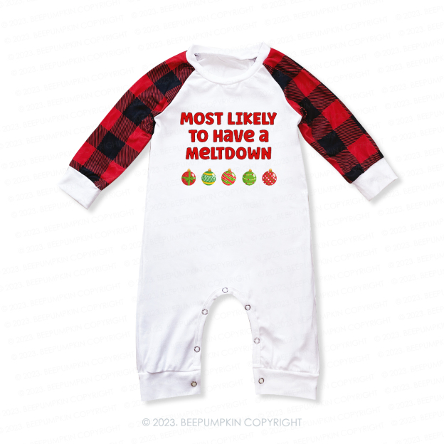 Personalized Most Likely To Funny Christmas Holiday Matching Pajamas