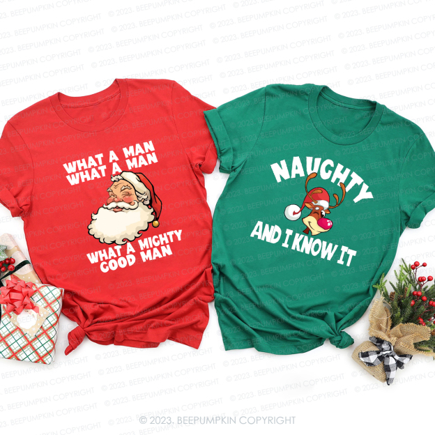 Family Group Matching Christmas Party Tees