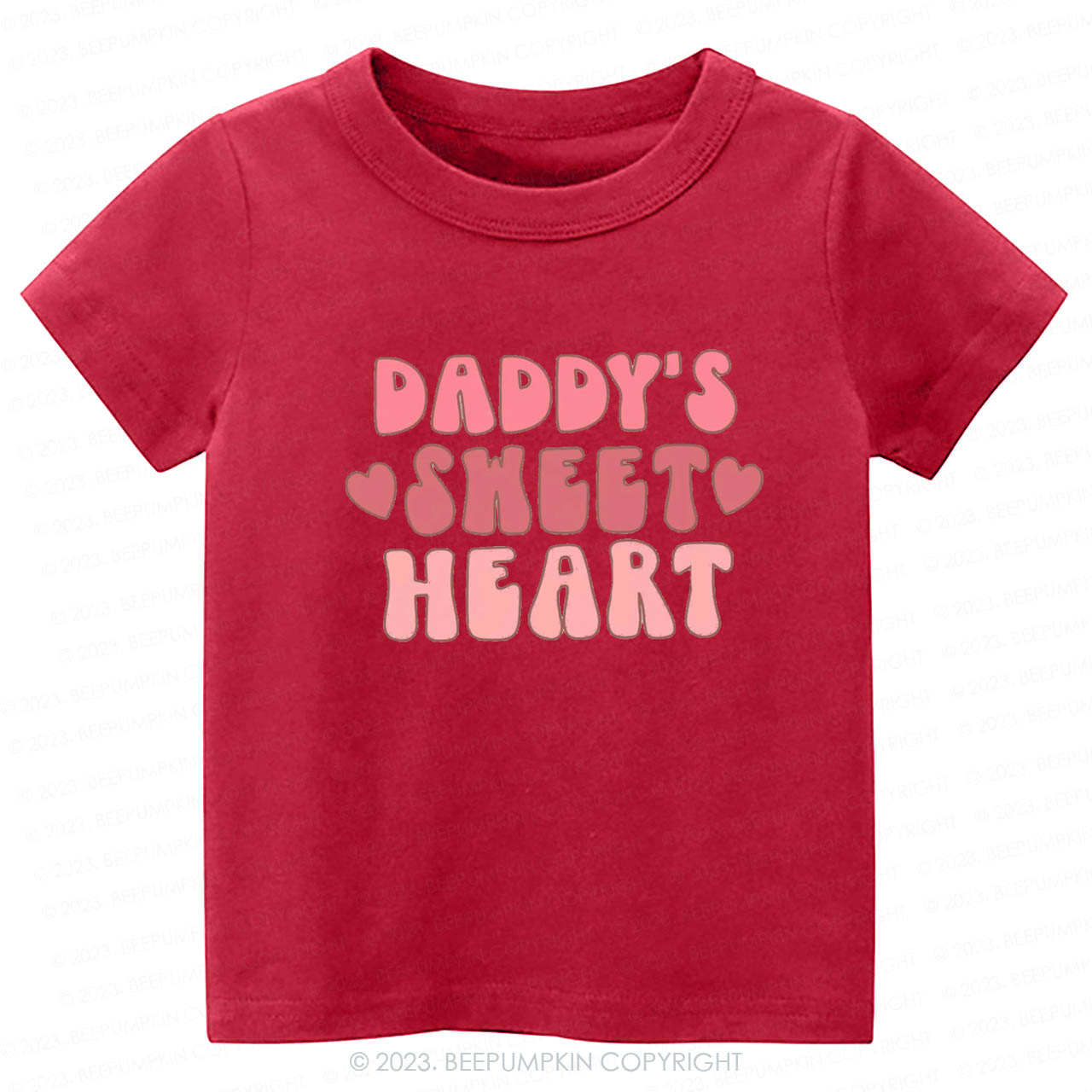 Daddy's Sweet Heart Natural -Toddler Tees